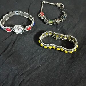 Elegant Multi-Color Beaded Bracelet Set